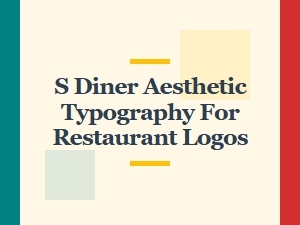 Mid-Century Diner Aesthetic Typography for Restaurant Logos